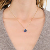 Young In The Mountains Jewelry Necklaces Cerclen Necklace in Ultra Rare Colorado Lapis Lazuli Colorado Lapis Lazuli and Smoky Quartz / 18" Chain