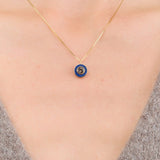 Young In The Mountains Jewelry Necklaces Cerclen Necklace in Ultra Rare Colorado Lapis Lazuli Colorado Lapis Lazuli and Smoky Quartz / 18" Chain