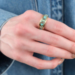 Young In The Mountains Jewelry Rings Composition No. 9 Inlay Ring White Diamond / 10.5