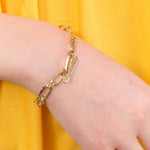 Young In The Mountains Jewelry Bracelets Helena Toggle Bracelet 14K Yellow Gold / 7" Chain