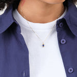Young In The Mountains Jewelry Necklaces Keel Necklace with Colorado Lapis 14K Yellow Gold / 16" Chain