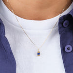 Young In The Mountains Jewelry Necklaces Keel Necklace with Colorado Lapis 14K Yellow Gold / 16" Chain