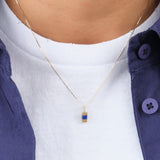 Young In The Mountains Jewelry Necklaces Keel Necklace with Colorado Lapis 14K Yellow Gold / 16" Chain