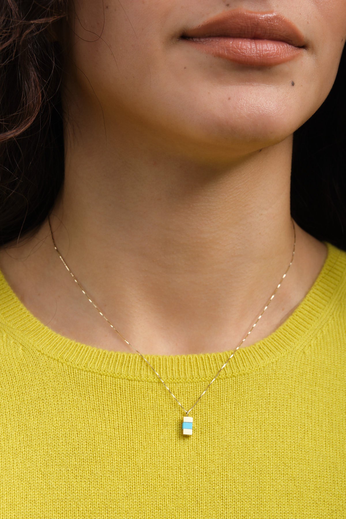 Young in the Mountains Kingman Turquoise Keel Necklace