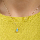 Young in the Mountains Kingman Turquoise Keel Necklace