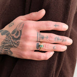 Young In The Mountains Jewelry Rings Luna Ring in Red Web Turquoise 14K Yellow Gold / 7