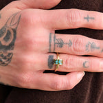 Young In The Mountains Jewelry Rings Luna Ring in Red Web Turquoise 14K Yellow Gold / 7