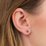 Young In The Mountains Jewelry Earrings Luna Stud Earrings in Black Jade Black Jade / Pair