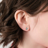 Young In The Mountains Jewelry Earrings Luna Stud Earrings in Kingman Turquoise Kingman Turquoise / Pair