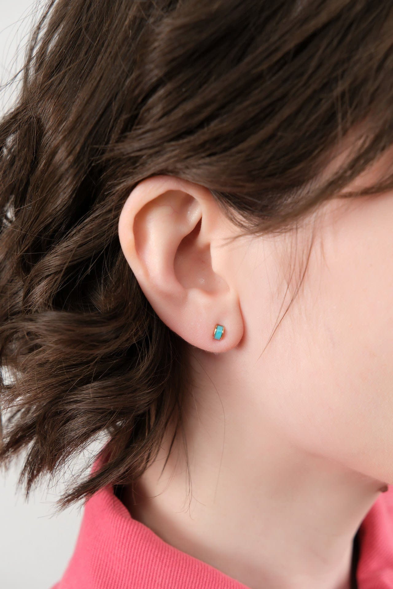 Young In The Mountains Jewelry Earrings Luna Stud Earrings in Kingman Turquoise Kingman Turquoise / Pair