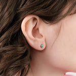 Young In The Mountains Jewelry Earrings Luna Stud Earrings in Kingman Turquoise Kingman Turquoise / Pair