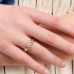 Young In The Mountains Jewelry Rings Okkekant Solitaire Diamond Ring 14K Yellow Gold / 6.5