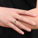 Young In The Mountains Jewelry Rings Poire Ring in Snowville Variquoise 14K Yellow Gold / 6.75