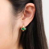 Young In The Mountains Jewelry Earrings Polaris Earrings in Lucin Variscite 14K Yellow Gold / Pair