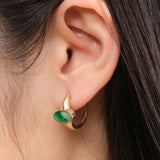 Young In The Mountains Jewelry Earrings Polaris Earrings in Lucin Variscite 14K Yellow Gold / Pair