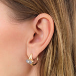 Young In The Mountains Jewelry Earrings Polaris Earrings in Madison Blue Agate Pearl and Madison Blue Agate / Pair