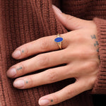 Young In The Mountains Jewelry Rings Polaris Ring in Colorado Lapis 14K Yellow Gold / 7