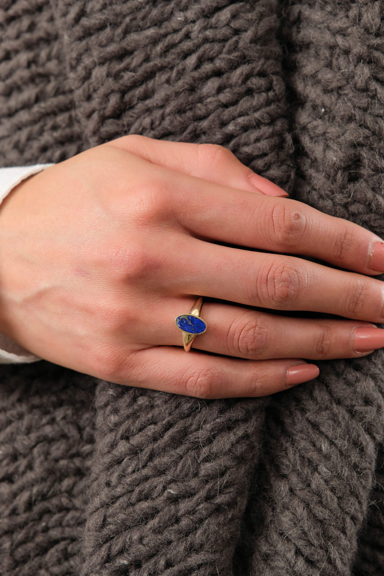 Young In The Mountains Jewelry Rings Polaris Ring in Ultra Rare Colorado Lapis 14K Yellow Gold / 6.5