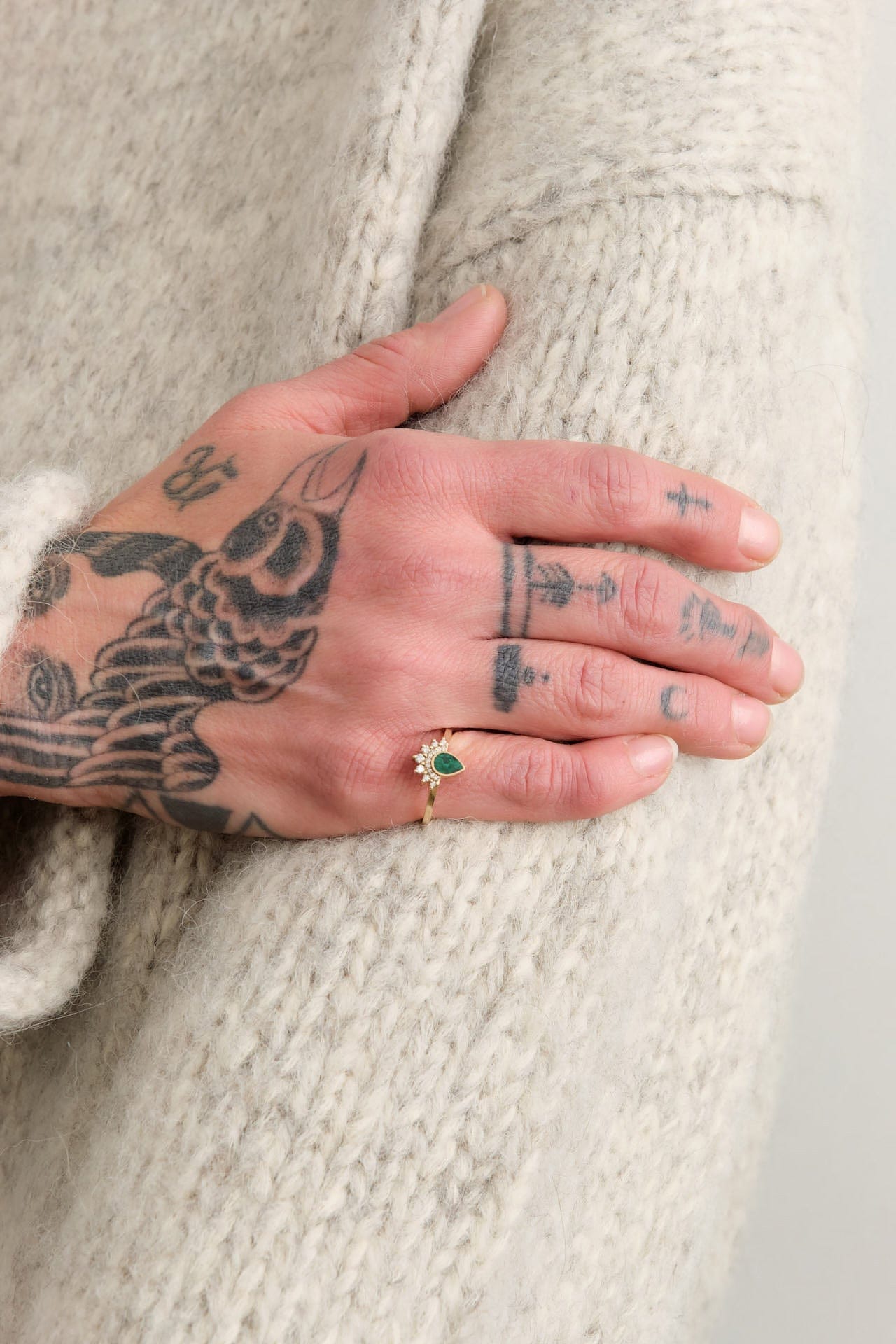 Young In The Mountains Jewelry Rings Reika Ring in Arizona Malachite 14K Yellow Gold / 7