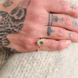 Young In The Mountains Jewelry Rings Reika Ring in Arizona Malachite 14K Yellow Gold / 7