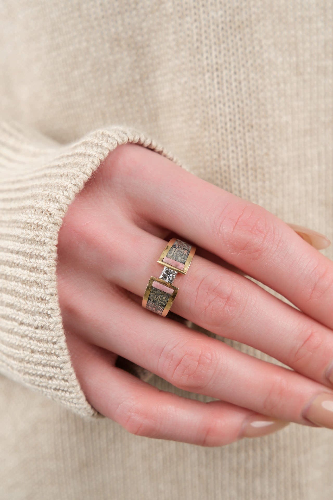 Young In The Mountains Jewelry Rings Rose Mist Sacred Space Ring Galaxy Diamond / 7.5