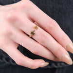 Young In The Mountains Jewelry Rings Half Moon Toi Et Moi Ring Montana Sapphire / 7