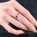 Young In The Mountains Jewelry Rings Half Moon Toi Et Moi Ring Montana Sapphire / 7