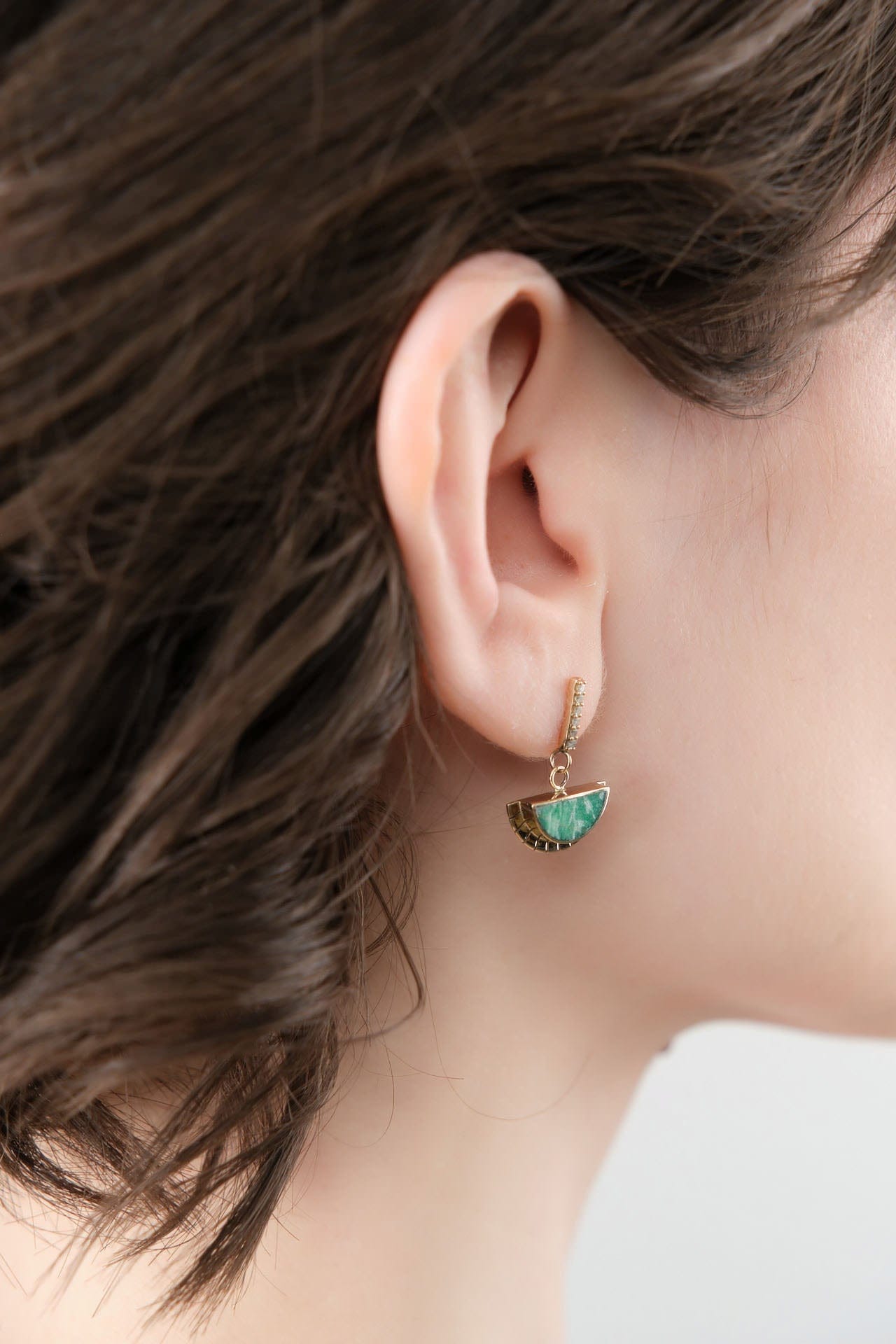 Young In The Mountains Jewelry Earrings Selene Diamond Bar Earrings White Diamond / Pair