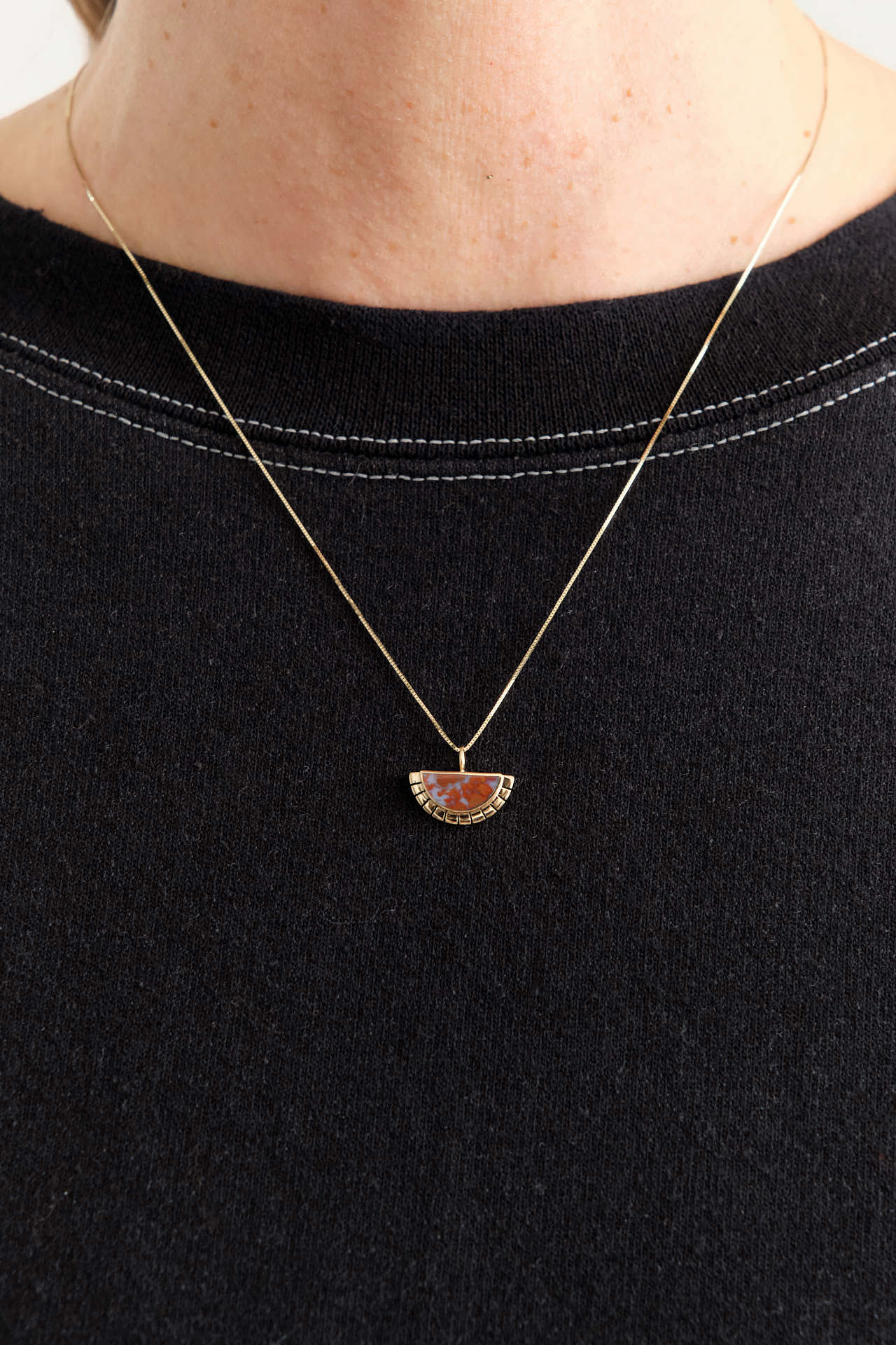 Young In The Mountains Jewelry Necklaces Selene Necklace 14K Yellow Gold / 18" Chain