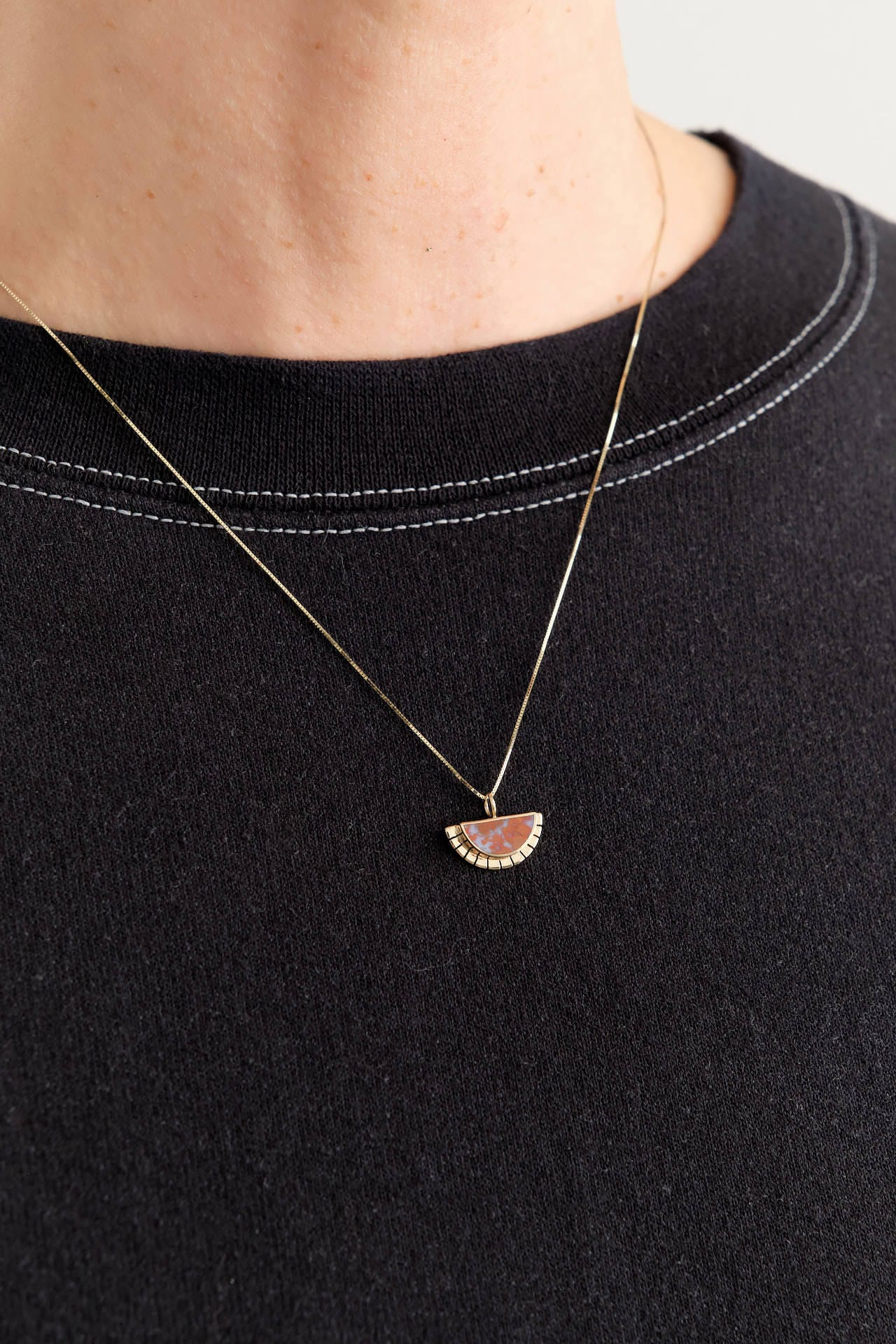 Young In The Mountains Jewelry Necklaces Selene Necklace 14K Yellow Gold / 18" Chain