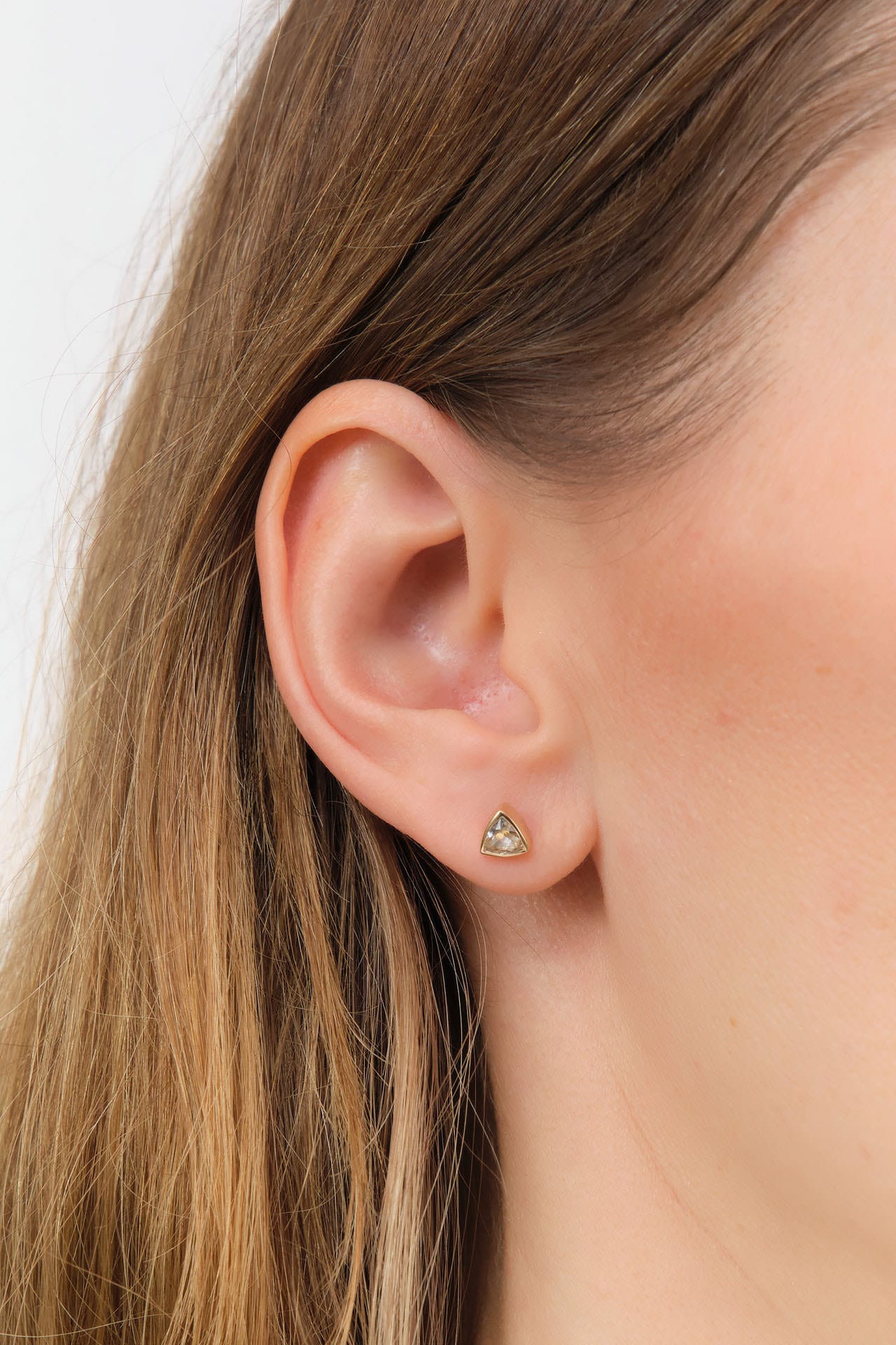 Young In The Mountains Jewelry Earrings Topaz Trillion Stud Earrings Topaz / Pair