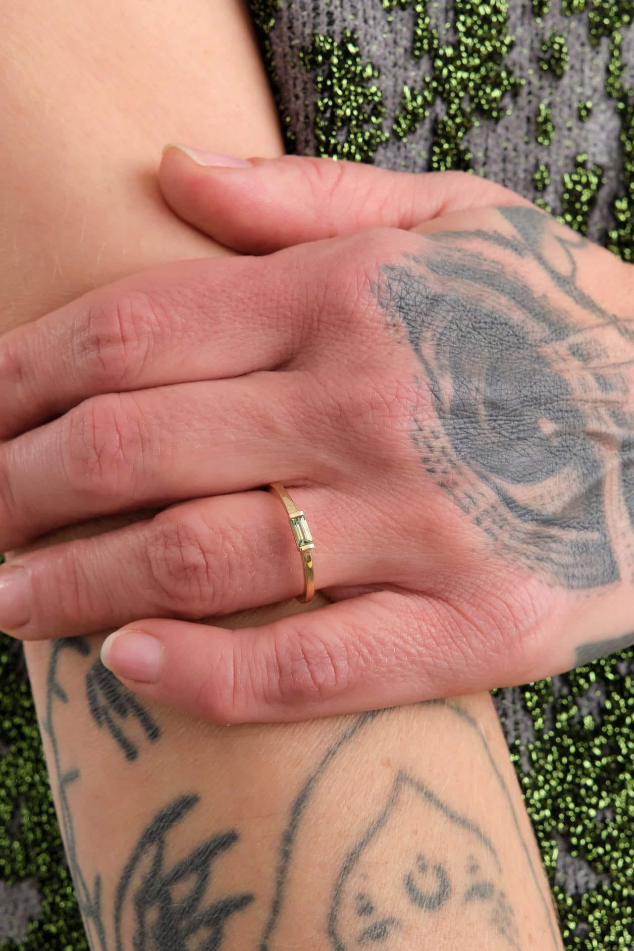 Young In The Mountains Jewelry Rings Yuka Ring in Montana Sapphire 14K Yellow Gold / 7