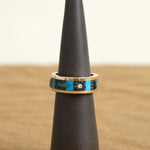 Stones on Composition #1 Inlay Ring