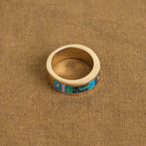 Multi Stone Composition #1 Inlay Ring by Young in the Mountains