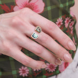 Peili Ring in Sapphire and Variscite