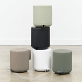 Zone Denmark UME Pedal Bin in White Black Eucalyptus Olive Green and Taupe