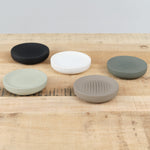 Zone Denmark Bathroom UME Soap Dish in Olive Green White Black Taupe and Eucalyptus