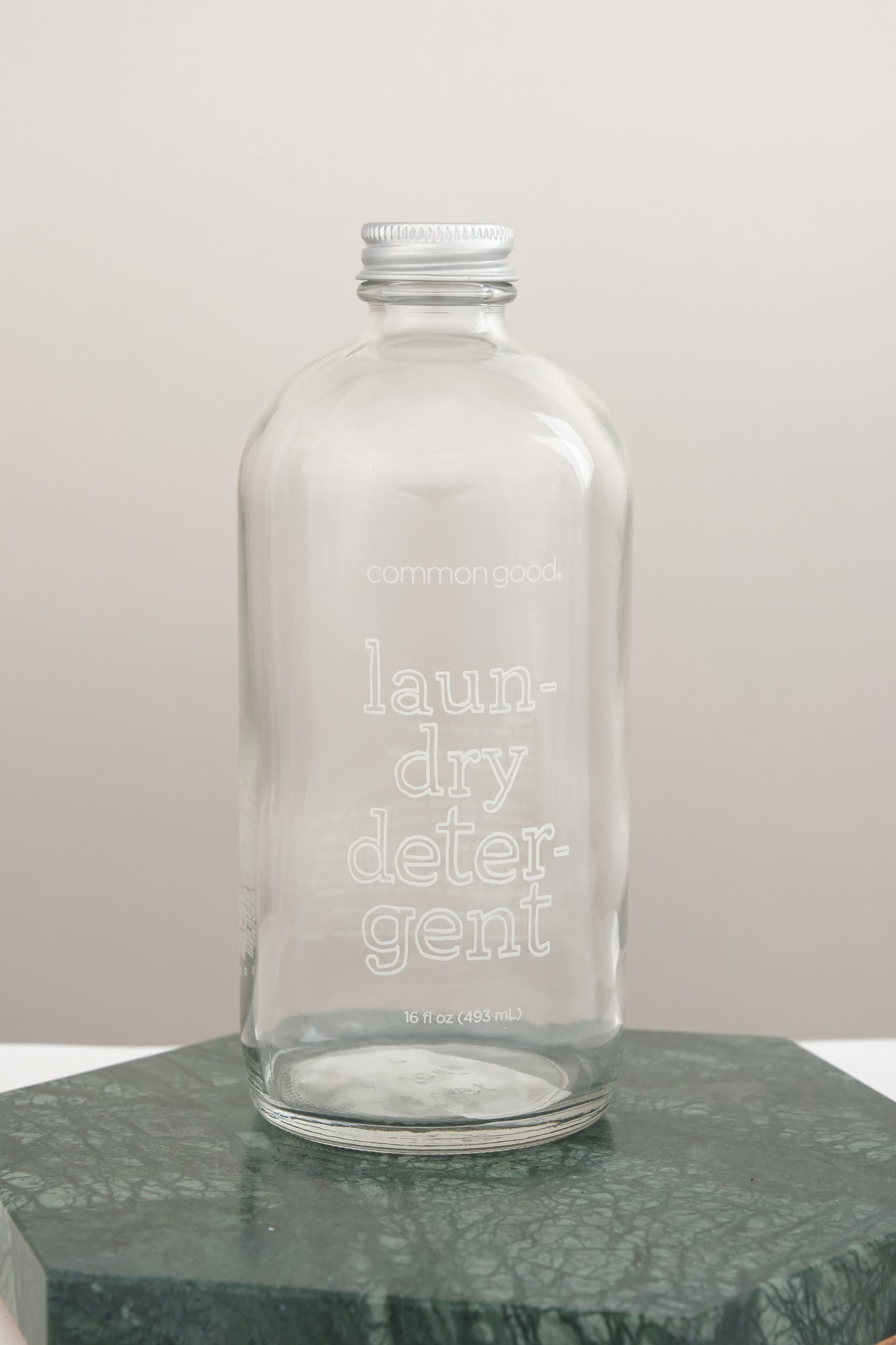 16 oz Empty Glass Laundry Bottle