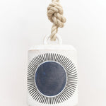MQuan Art Ceramics Medium Wide Thrown Bell: New Eye Indigo New Eye: Indigo / 7" x 5.5"