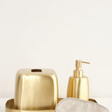 Tina Frey Designs Home Bath Accessories Brushed Brass Soap Bottle Brass / 2.5" L X 2.5" W X 7" H