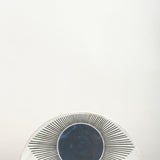 MQuan Art Ceramics Large Half in New Eye Indigo New Eye Indigo / 12.75" L X 7" H X 1.75" W