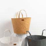 Uashmama Home Baskets Large Paniere Camel / 19" D X 15" H