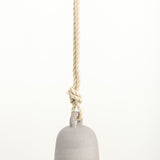 MQuan Art Ceramics Medium Round Thrown Bell In Grey Grey / 7.5" x 5.25"