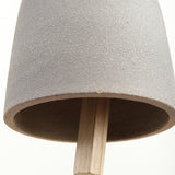 MQuan Art Ceramics Medium Round Thrown Bell In Grey Grey / 7.5" x 5.25"