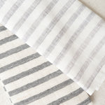 Yoshii Linen Border Face Towel Stripe