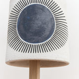 MQuan Art Ceramics Medium Wide Thrown Bell: New Eye Indigo New Eye: Indigo / 7" x 5.5"