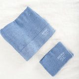 Kontex Home Bath Textiles Moku Light Hand Towel in Azure Azure / 42" L X 12.5" W