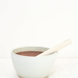 Motoshige Home Kitchen Serving Large Mortar Bowl with Surikogi Stick White / 7" D X 4" H