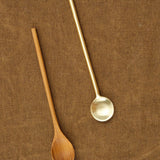 Be Home Home Kitchen Utensils Gold Thin Spoon Gold / 5"