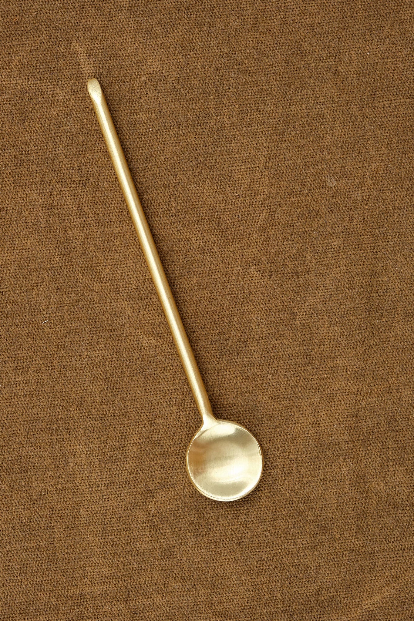 Be Home Home Kitchen Utensils Gold Thin Spoon Gold / 5"